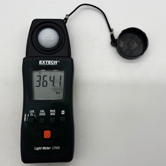 Extech Instruments Light Meter LT505 Green Testing Equipment Black Case Tested - Picture 4 of 6